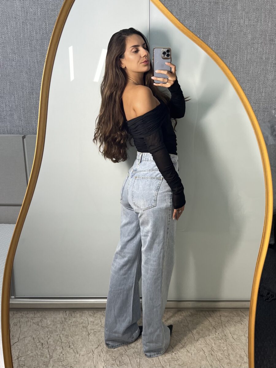 Calça Jeans Strass - Imagem 9