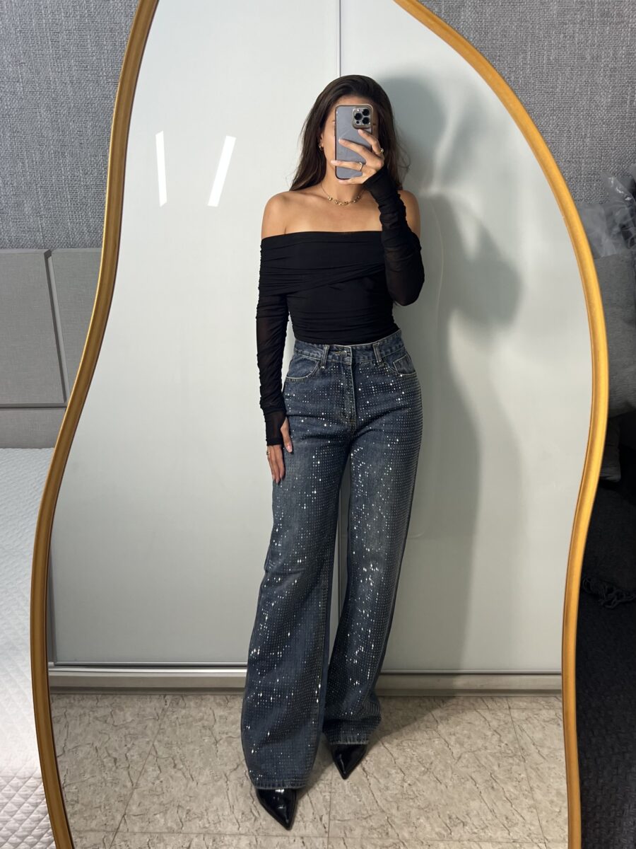 Calça Jeans Strass - Imagem 2