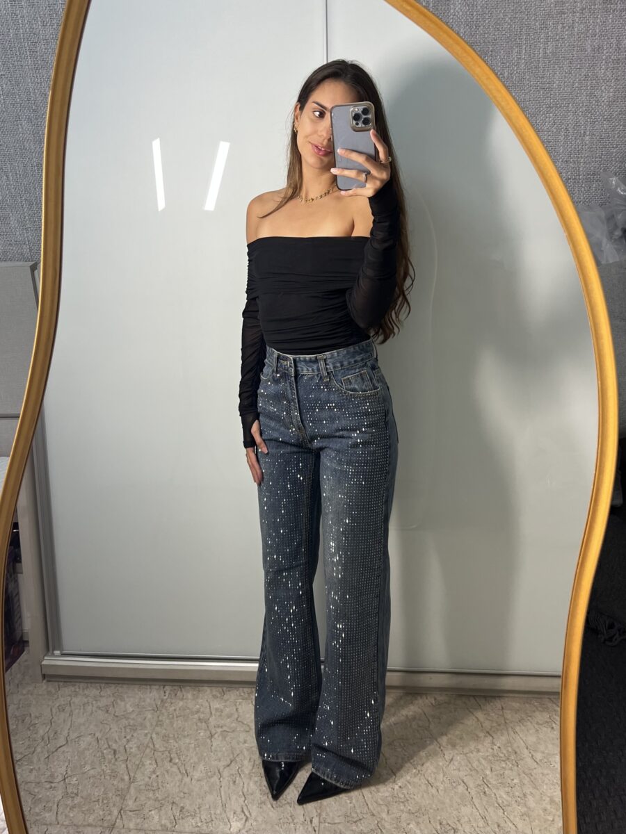 Calça Jeans Strass - Imagem 4