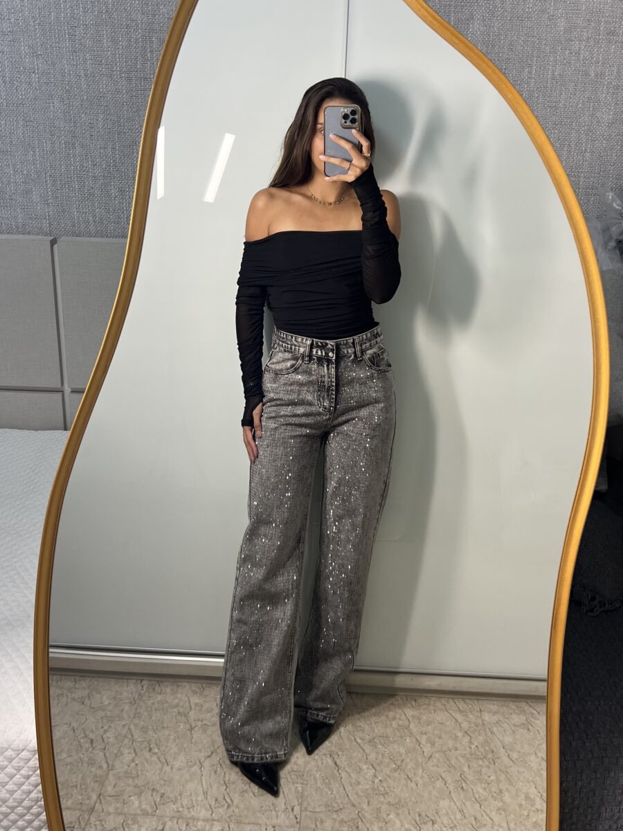Calça Jeans Strass - Imagem 10